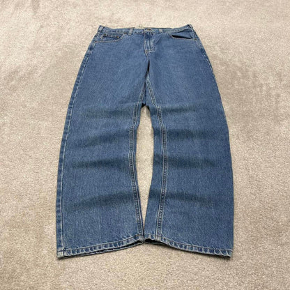 Vintage Carhartt jeans 90s skater style W36L32 blue denim 5 pocket workwear jeans