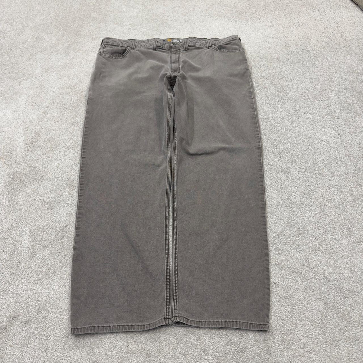 Carhartt carpenter pants relaxed y2k faded brown Loose straight leg skater style workwear pants