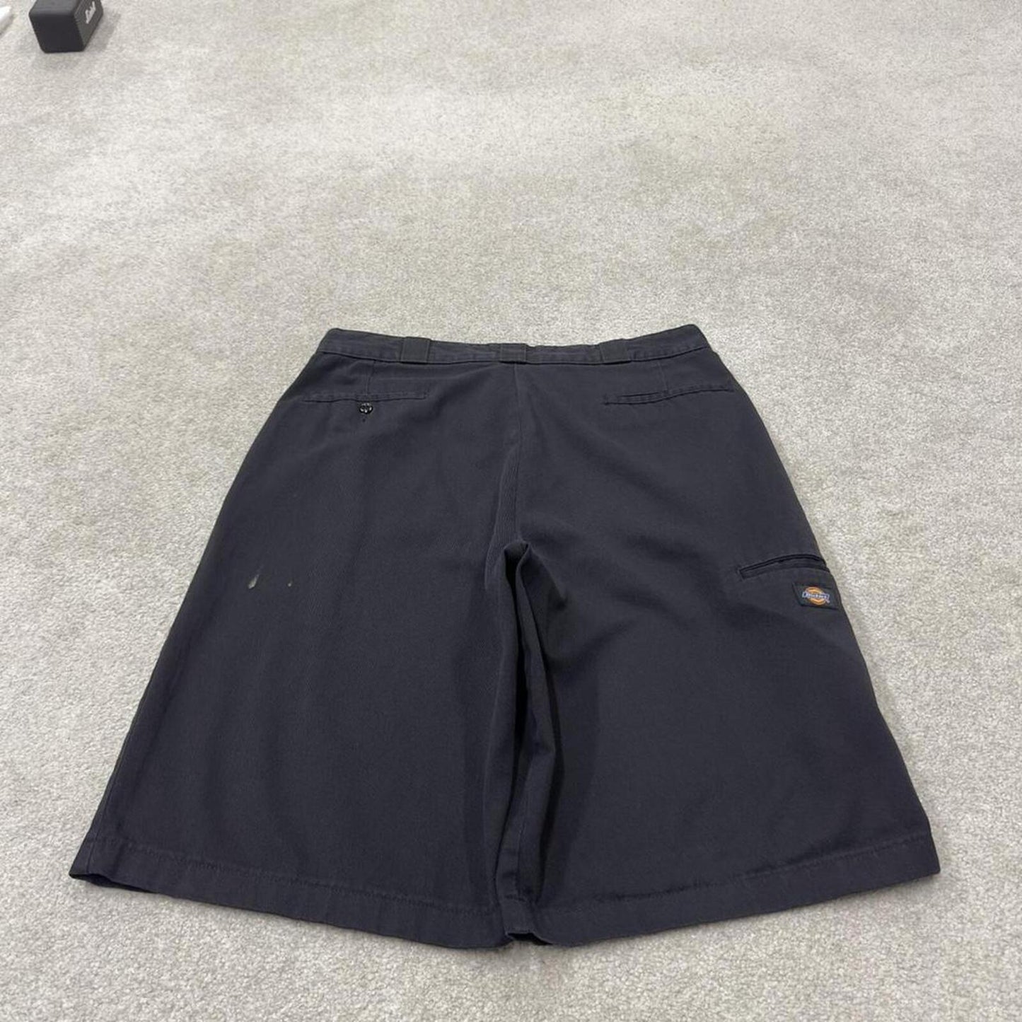 Baggy Dickies carpenter shorts black Twill chino skater style shorts wide long leg