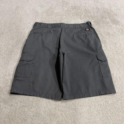 Dickies extra baggy cargo shorts chino grey Skater / surf style shorts long wide leg festival