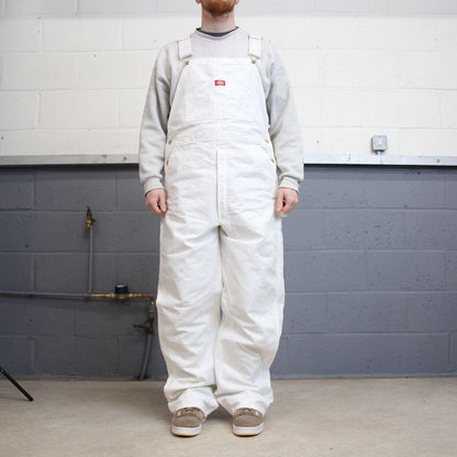 90s Dickies dungarees overalls baggy W36L34 USA mens cotton y2k painter bib & brace workwear