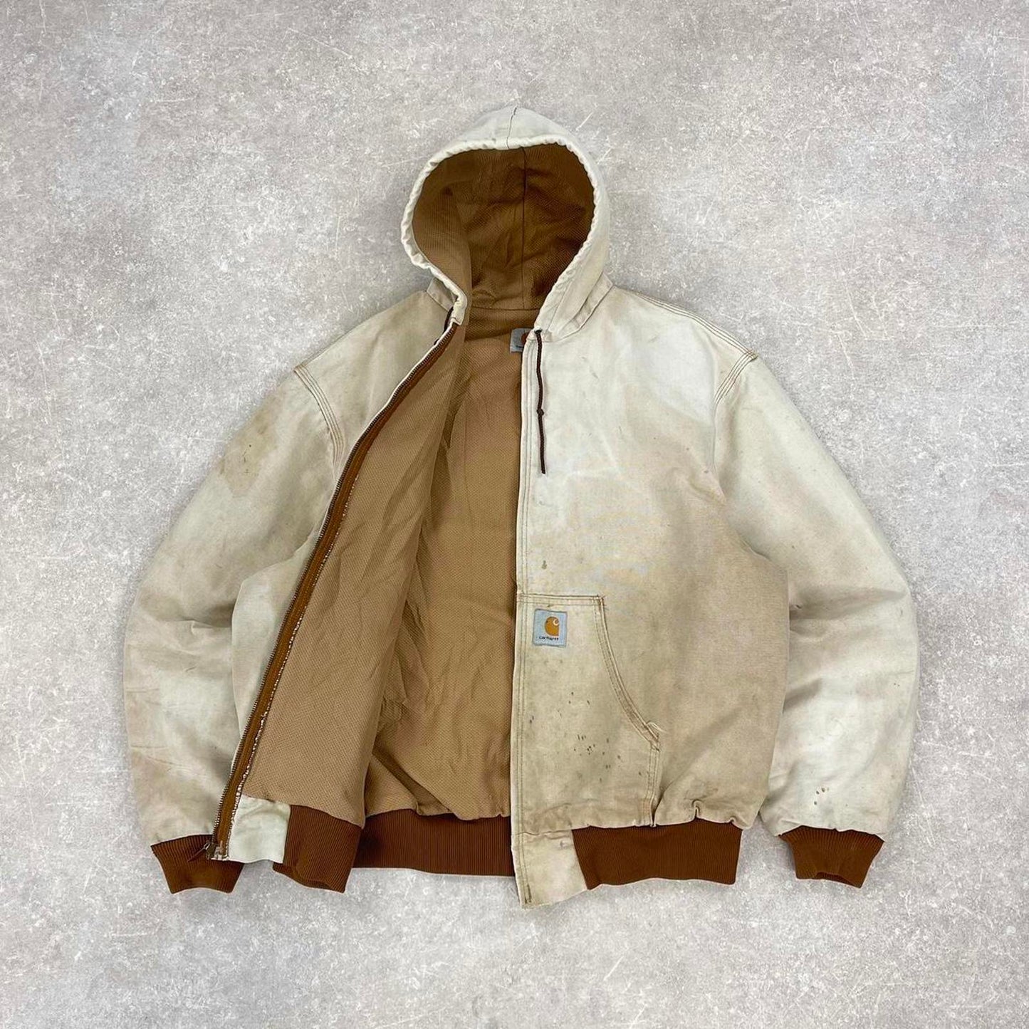 Vintage hooded Carhartt active jacket XL