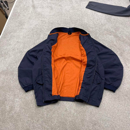 00s Nike technical windbreaker jacket M men's y2k style navy full zip coat