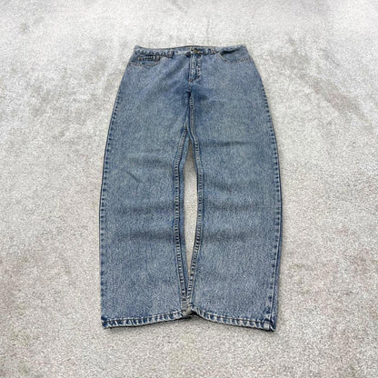 Y2k Levi's 550 jeans blue Loose straight leg denim pants red tab