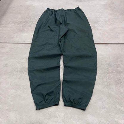 Green vintage Nike trackies Large loose y2k floaty leg joggers embroidered Swoosh logo shell suit