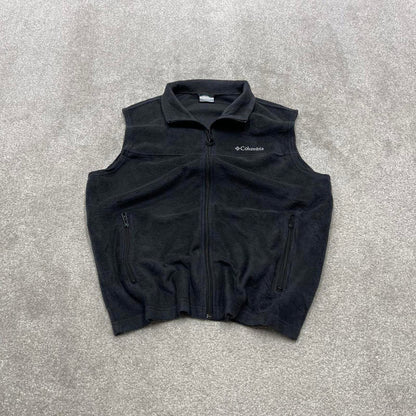 Columbia technical fleece gilet L men’s black full zip up autumn tech