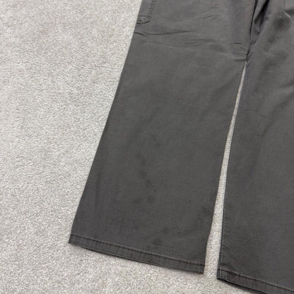 Wrangler cargo pants y2k grey W33L30 relaxed fit skater work utility pants