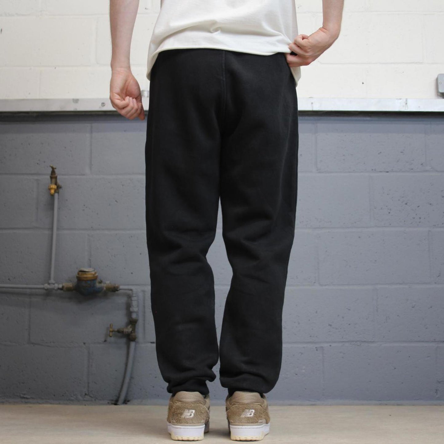 Y2k black Adidas joggers L