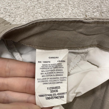 Wrangler cargo pants y2k beige W33L30 Slim Straight leg relaxed skater work pants