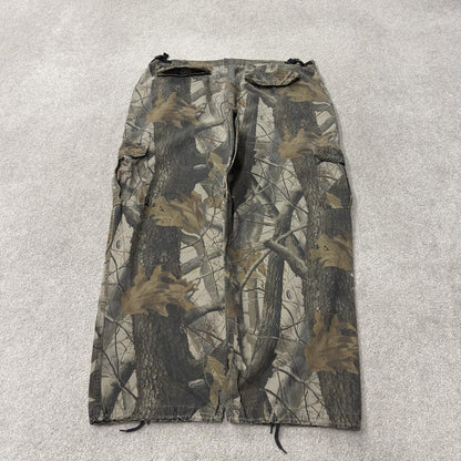 Baggy Realtree camo cargo pants khaki Outfitters Ridge wide leg camouflage hunting trousers