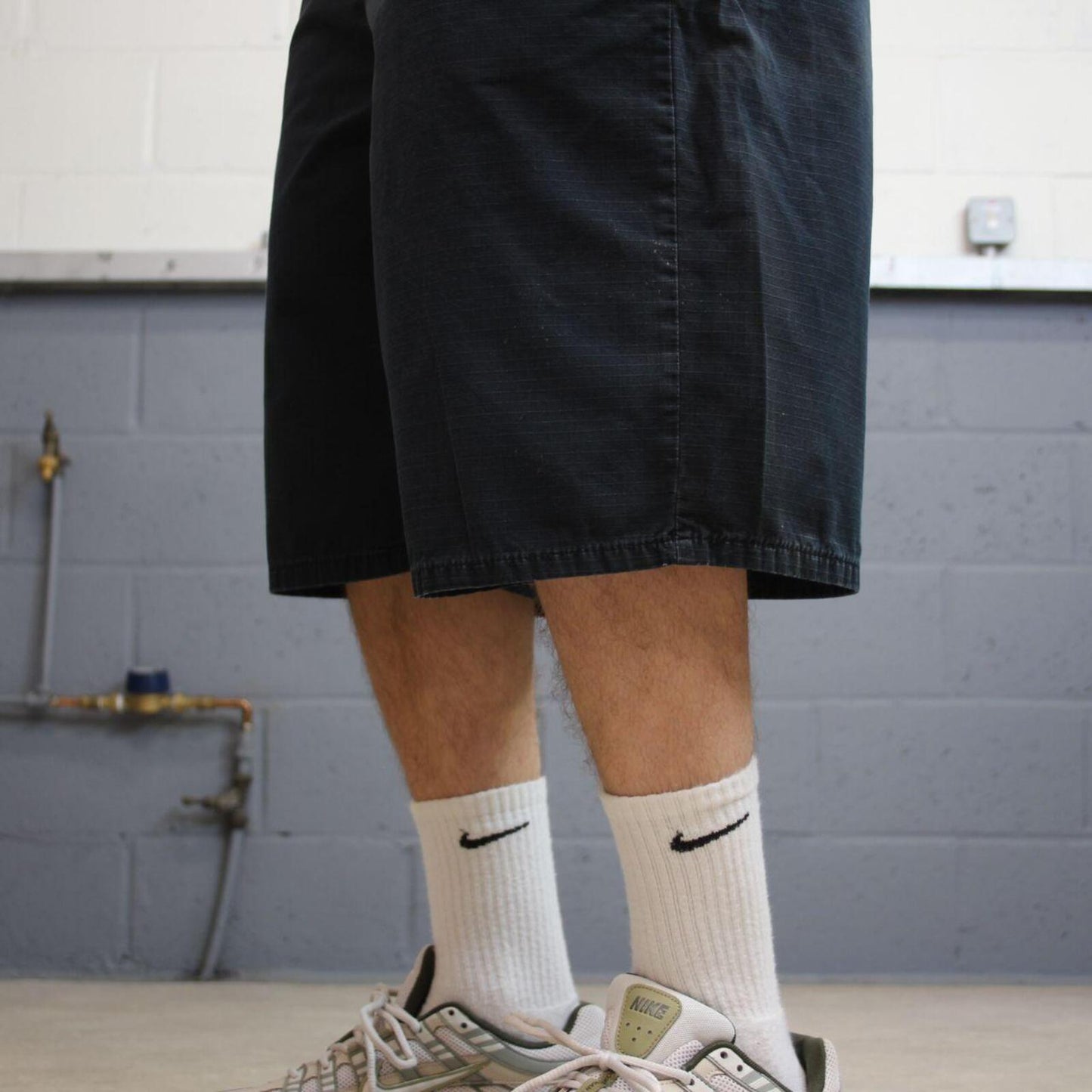 Y2k Dickies carpenter shorts black W38 Canvasy style skater shorts loose leg festival shorts