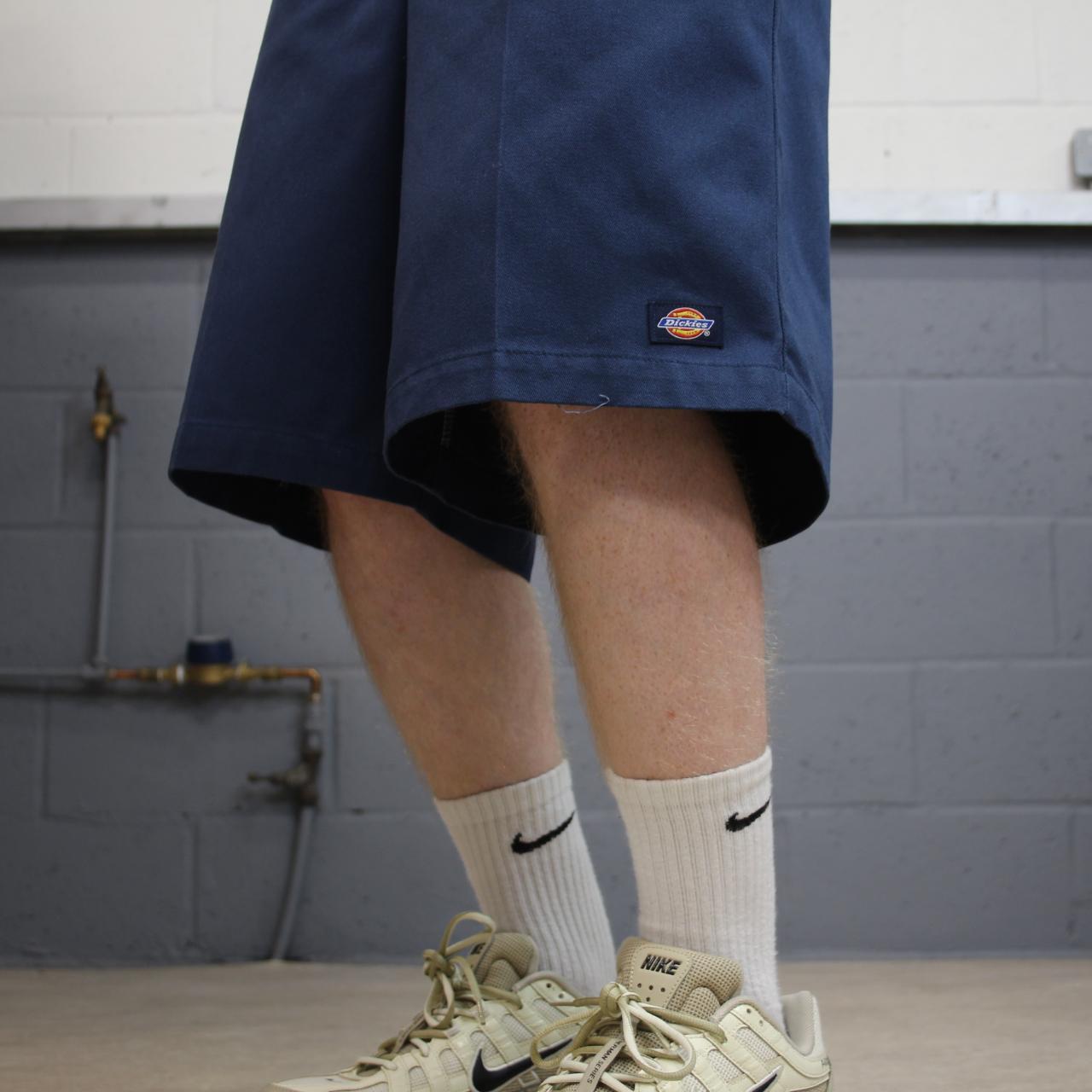 Dickies carpenter shorts long leg navy Twill chino skater style shorts loose long leg