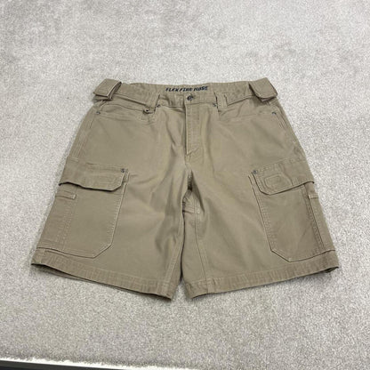 Duluth cargo shorts canvas carpenter Khaki beige Loose canvas skater style summer work shorts