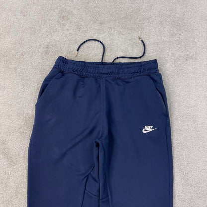 Blue Nike joggers Large y2k style sportswear track pants embroidered logo
