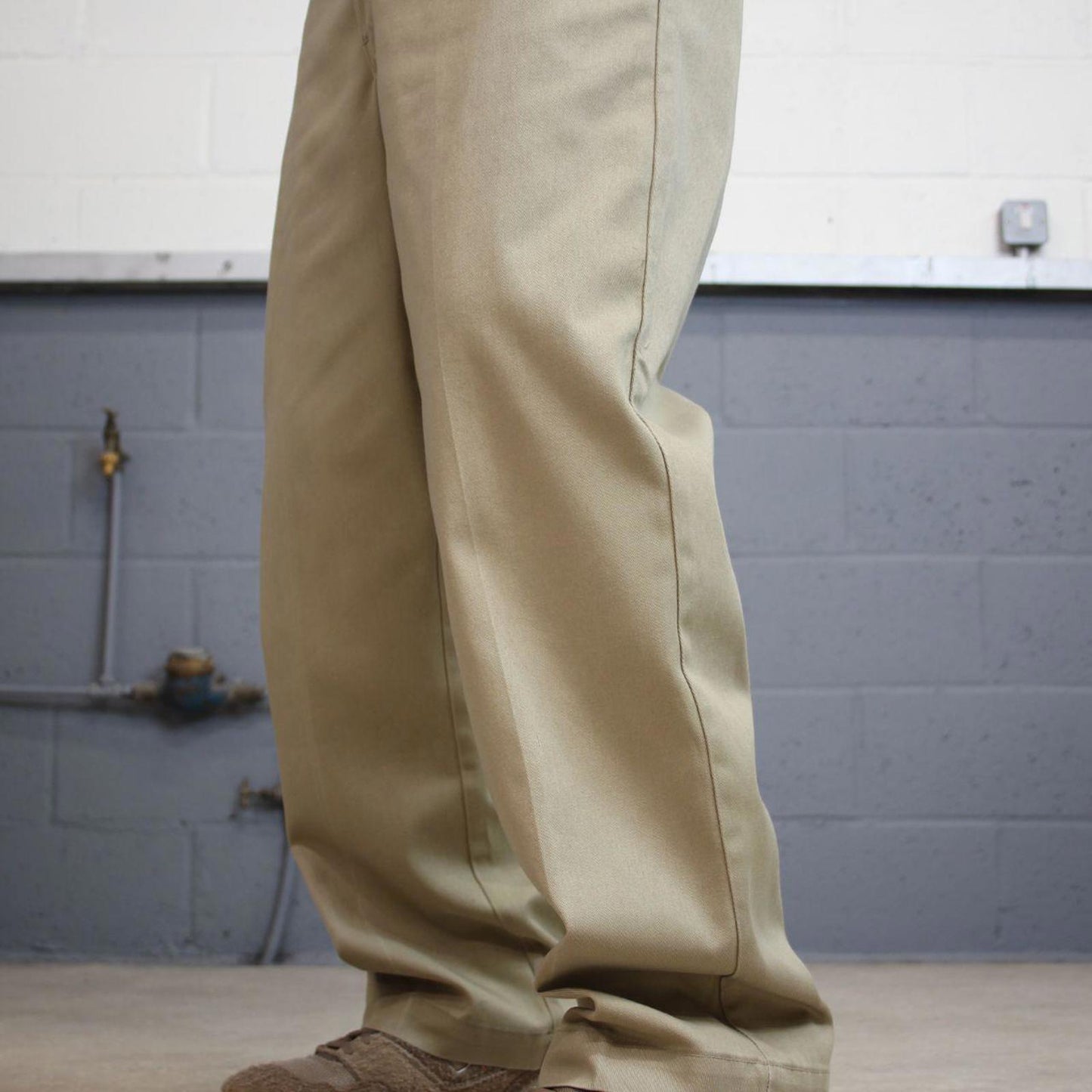 Khaki Dickies pants W36L29 loose twill chino 90s style skater pants work wear trousers autumn