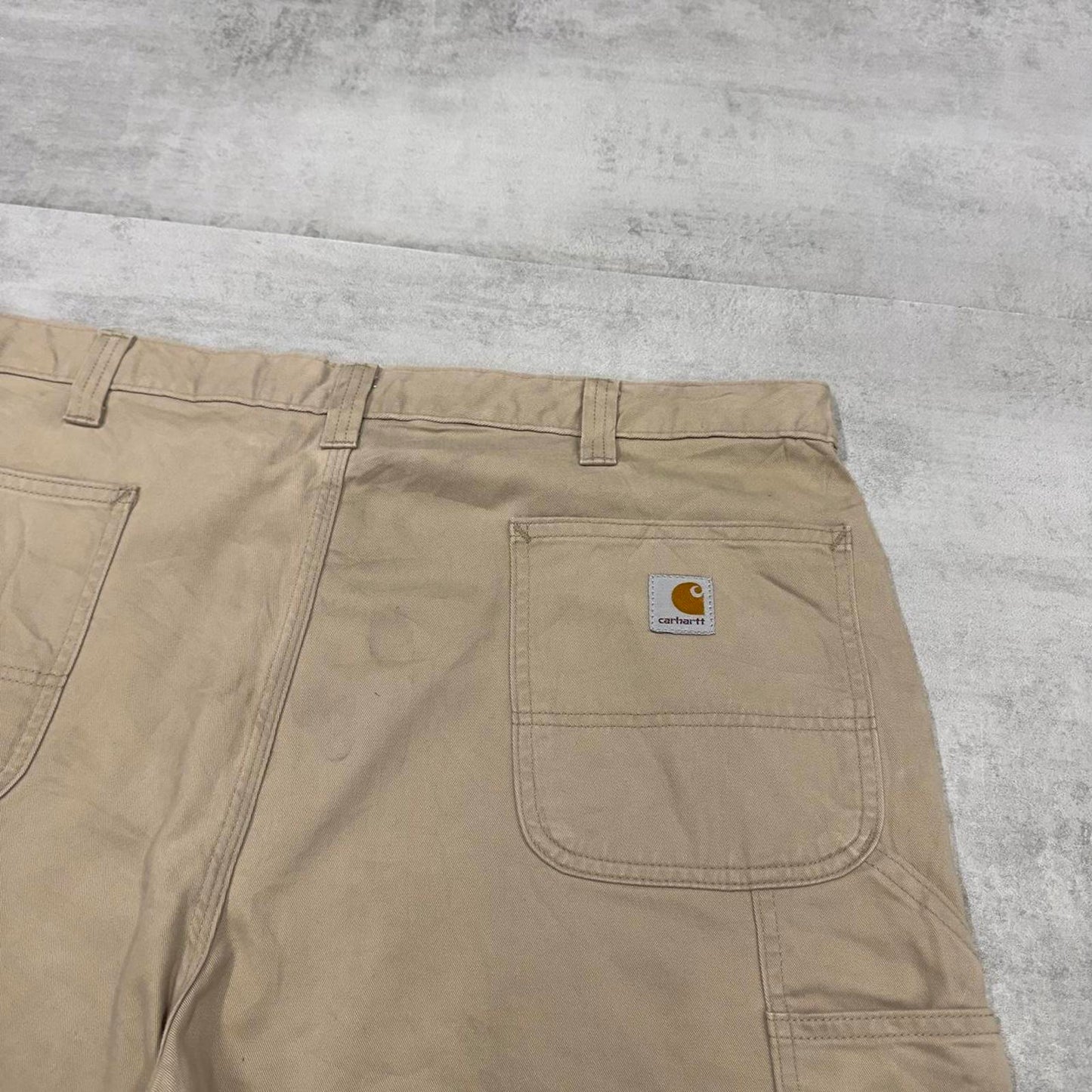 Beige Carhartt carpenter trousers W42L30