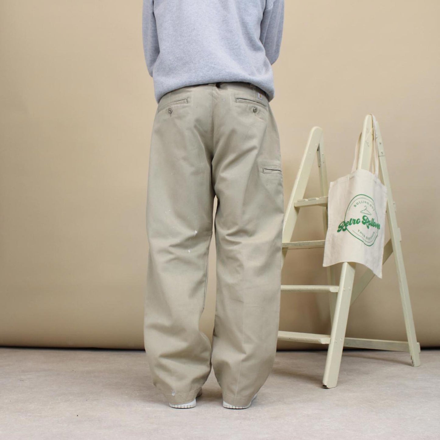 Beige Carhartt double knee trousers W36L30