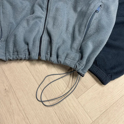 Columbia y2k technical fleece blue men’s XL full zip up autumn adjustable waist