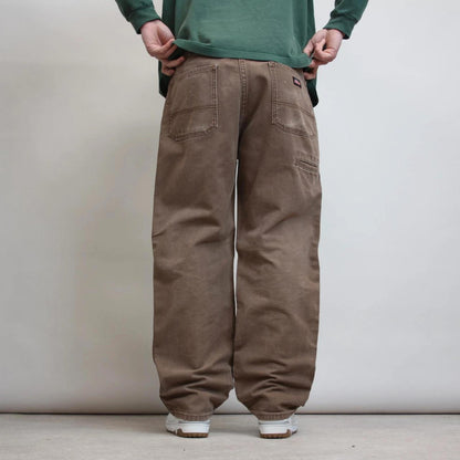 Dickies carpenter jeans W36 L32 brown loose canvas y2k skater cargos