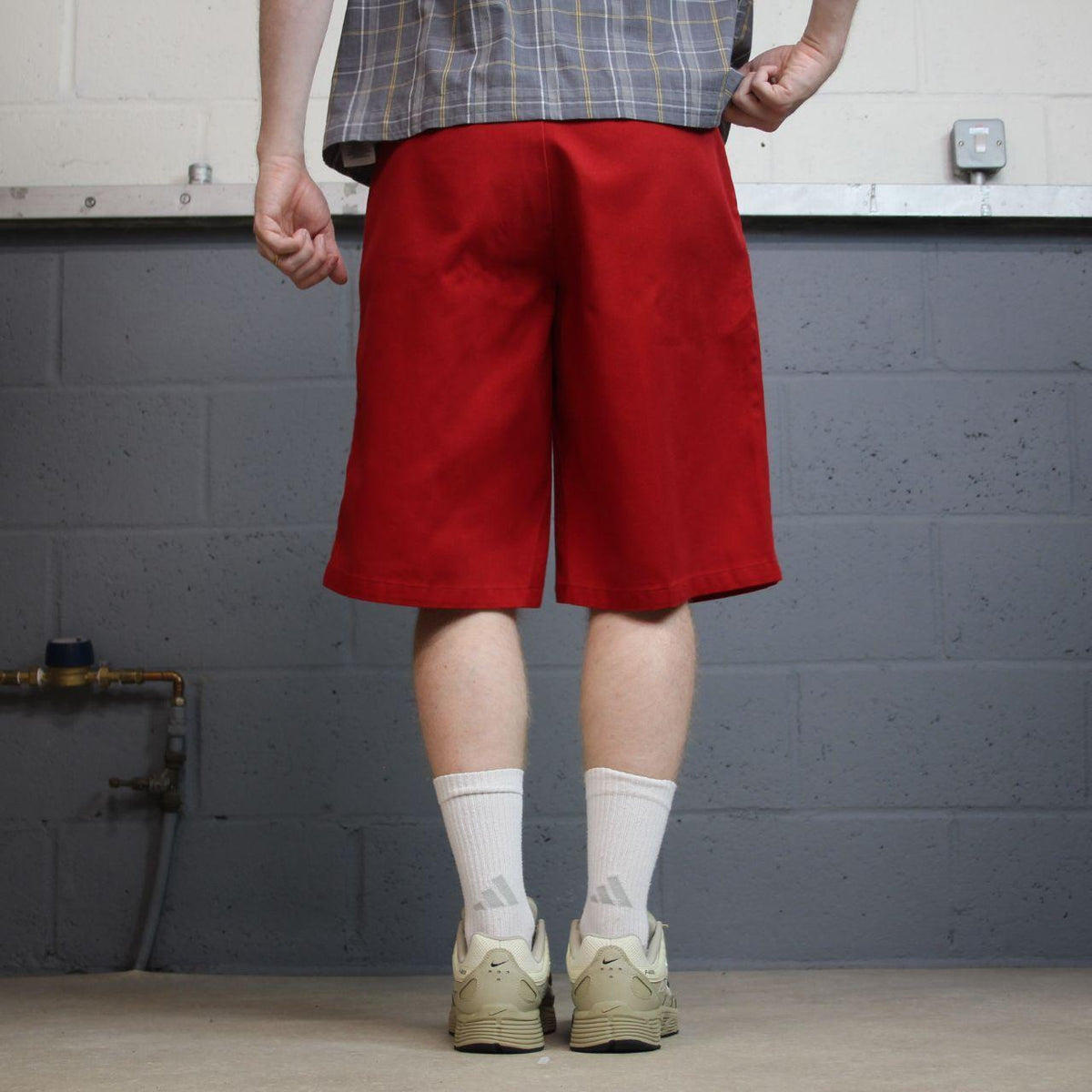 Dickies baggy chino shorts cargo red Loose fit skater style summer festival shorts