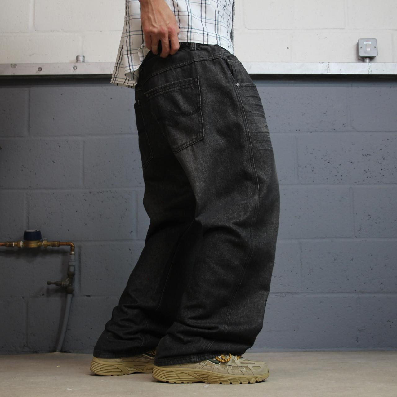 Y2K RK Icon jeans W42L32 faded black denim