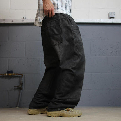 Y2K RK Icon jeans W42L32 faded black denim