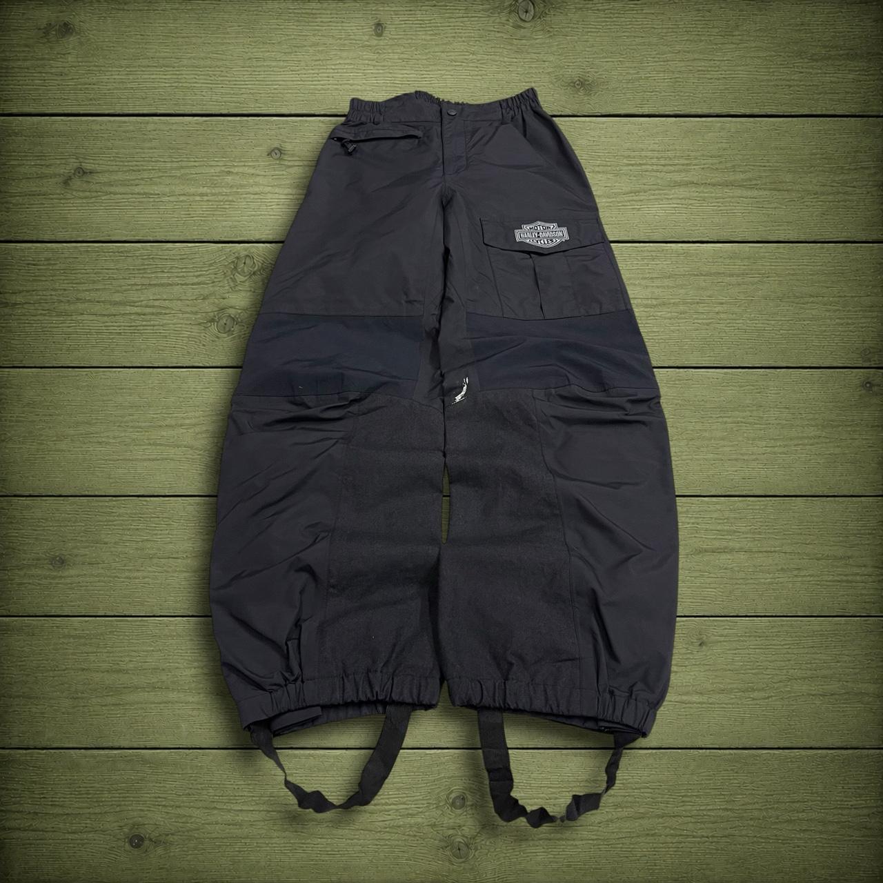 Harley Davidson waterproof bottoms black Embroidered waterproof pants technical rain trousers