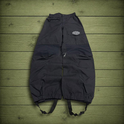 Harley Davidson waterproof bottoms black Embroidered waterproof pants technical rain trousers