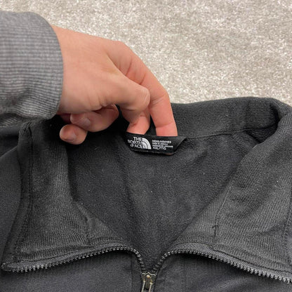 North Face technical soft shell fleece XL mens black full zip TNF Autumn Y2K style outdoors