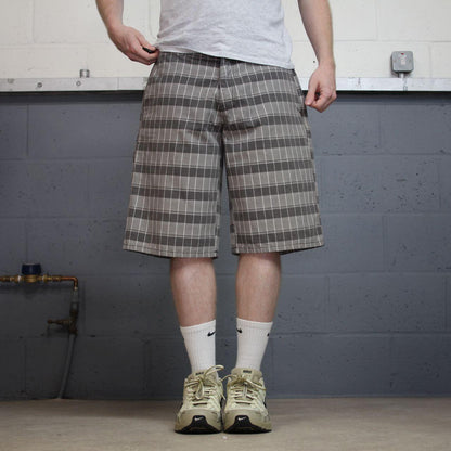 Dickies checkered chino shorts carpenter grey Chino skater / surf shorts loose fit festival