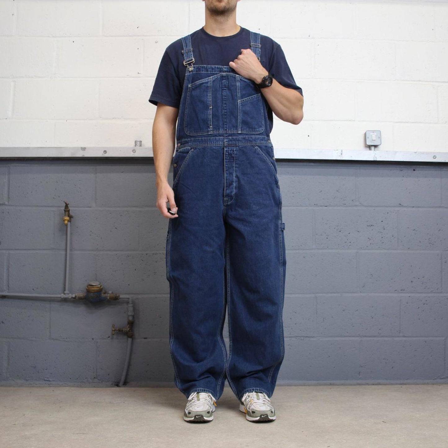 Vintage GAP dungarees W38L32 blue mens denim overalls