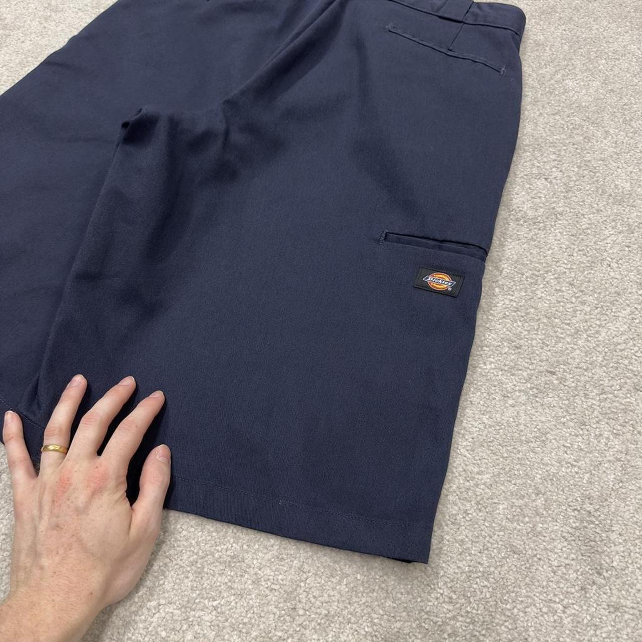 Dickies carpenter shorts long leg navy Twill chino skater style shorts loose long leg