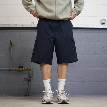Y2k baggy Dickies cargo shorts skater style navy Loose wide leg chino summer festival shorts