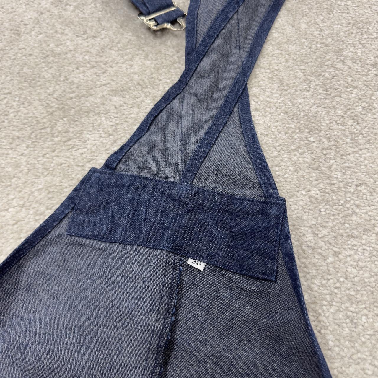 Vintage dungarees 00s denim overalls blue W36