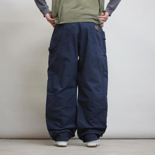 Baggy Carhartt carpenter pants W38L34 navy wide leg 90s style cargo trousers