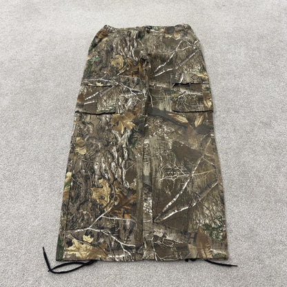 Realtree baggy camo hunting style cargo pants Y2K khaki camouflage pattern utility trousers