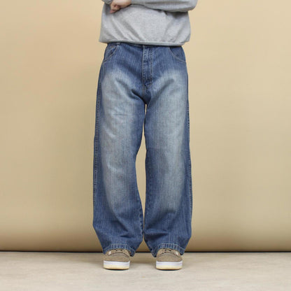 Vintage blue WCKD baggy jeans W36L29 loose denim 90s style skater pants