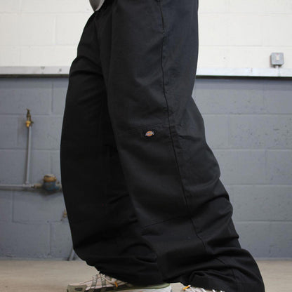 Baggy Dickies double knee pants W40 L32 black loose twill chino style skater pants