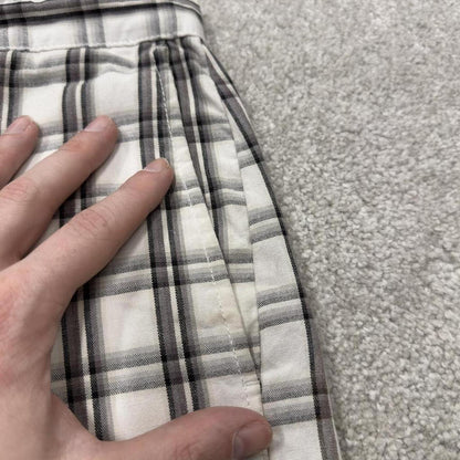 Dickies baggy checkered shorts carpenter white Chino check surf shorts long wide leg festival