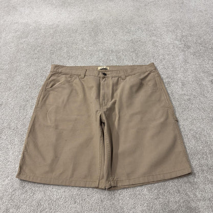 Blue Mountain carpenter shorts y2k tan Loose fit surfer style summer utility shorts