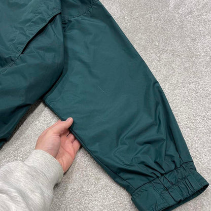 Vintage y2k Columbia technical windbreaker jacket green Zip pockets embroidered logo bomber jacket
