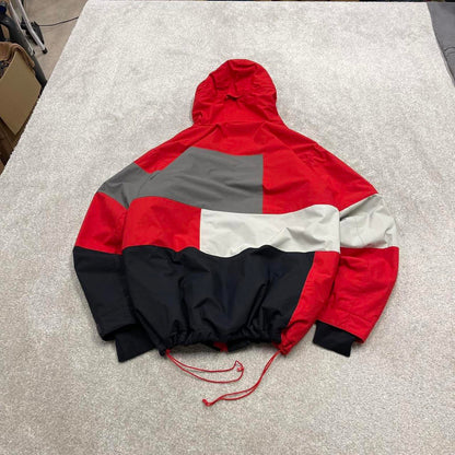 00s Quiksilver technical ski jacket L men's y2k style hooded winter snow boarding coat hooded