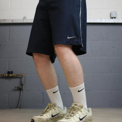 Nike sports shorts y2k loose navy comfy floaty summer gym shorts