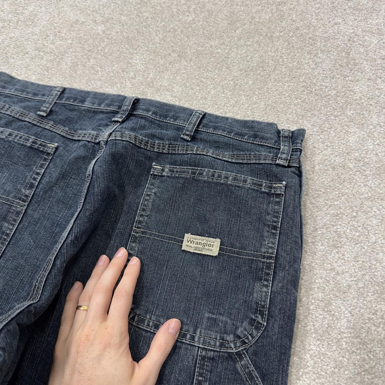 Wrangler carpenter jeans y2k blue loose leg denim Loose leg skater 2000s style cargo pants