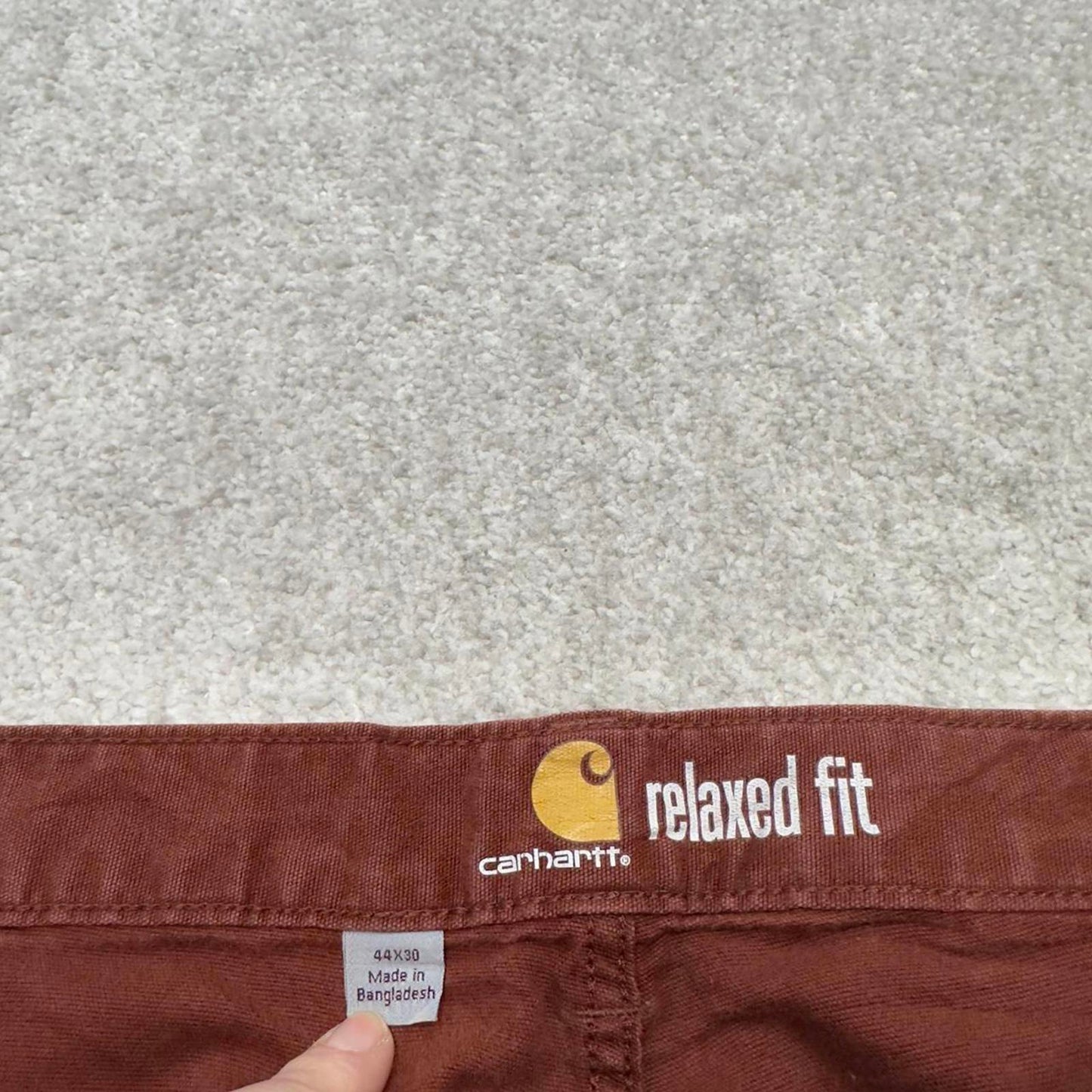 Carhartt carpenter pants loose relaxed fit brick red W44L30 skater cargos