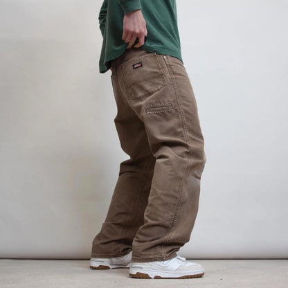 Dickies carpenter jeans W36 L32 brown loose canvas y2k skater cargos
