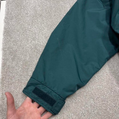 Vintage y2k Columbia technical windbreaker jacket green Zip pockets embroidered logo bomber jacket