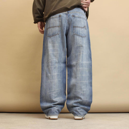 Blue baggy Request jeans W34L32