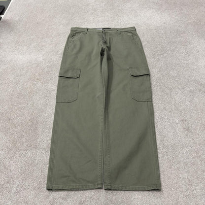 Levi’s Silvertab cargo jeans y2k W32L30 green Loose fit skater workwear pant