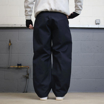 Baggy Dickies chino skate pants W36L30 Loose navy twill style casual work trousers
